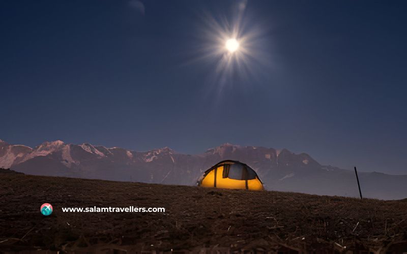 Camping under full moon - Salam Travellers