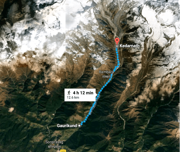 Kedarnath Trek Route Time - Salam Travellers
