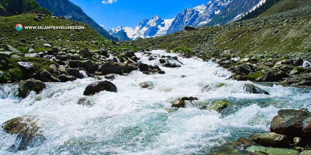 Water gushing from the Glacier - Salam Travellers